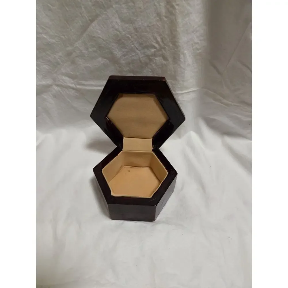 Egyptian Handmade Mother of Pearl Wooden Jewelry Box Treasury Style- Mosaic
